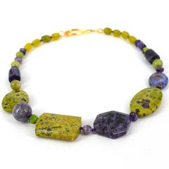 Australian Stitchite Charite Gold Bead Necklace
