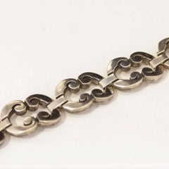 Vintage Handmade sterling Silver Flex Link Bracelet Taxco Mexico