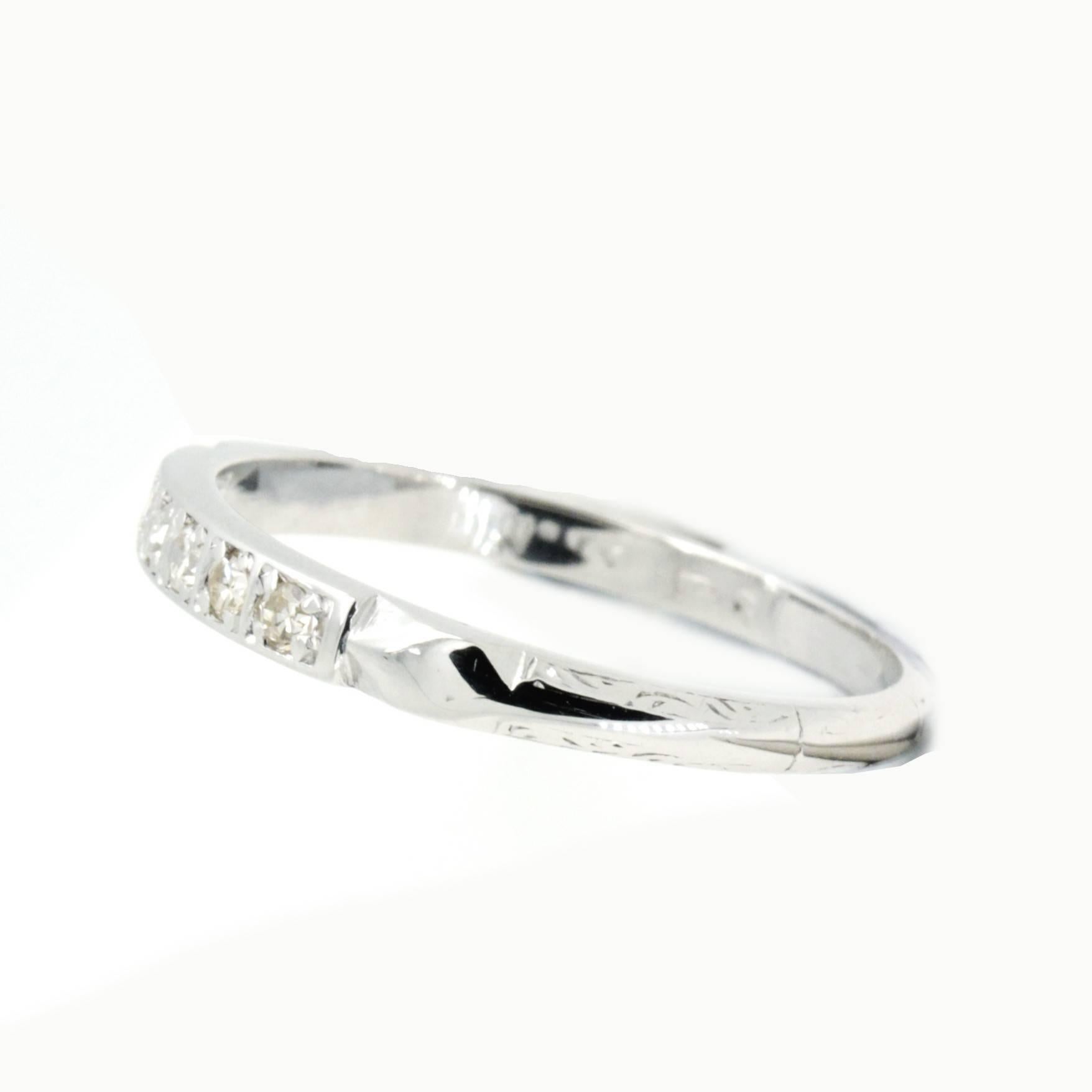 Women's Art Deco, Vintage Diamond Wedding or Eternity Ring