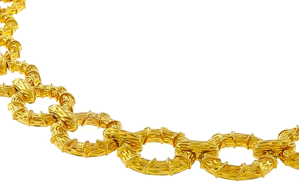 Women's 1960s Gold Link Necklace