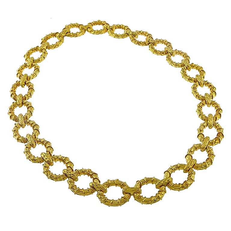 1960s Gold Link Necklace