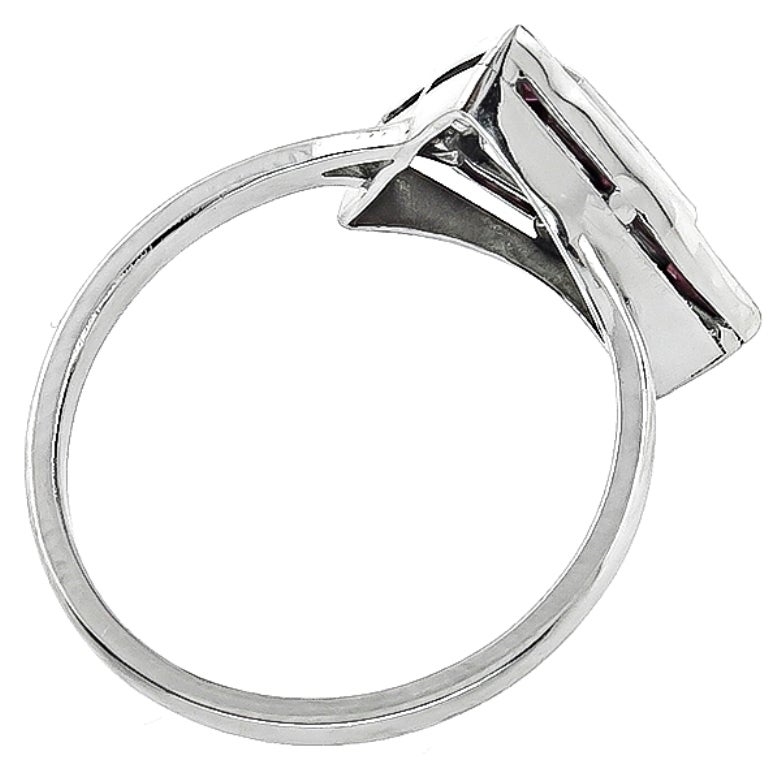 shield cut diamond ring