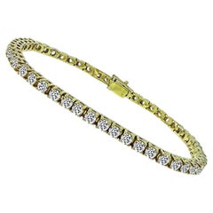 Estate 5ct Diamond Tennis Bracelet in 14K