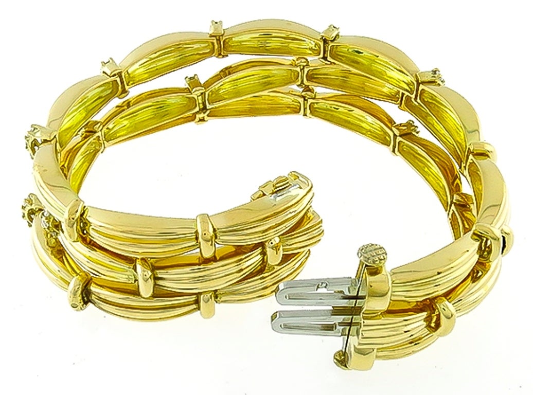 Women's Tiffany & Co. Diamond Gold Bracelet