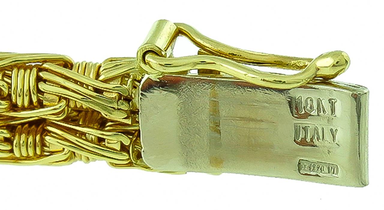 Women's Roberto Coin Yellow Gold Woven Bracelet