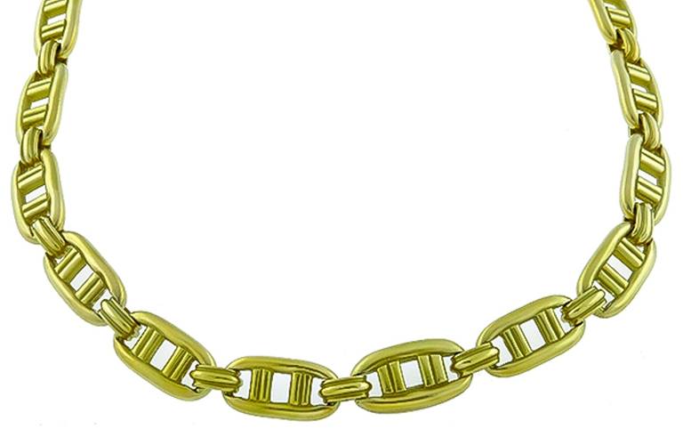 Kieselstein-Cord Gold Link Necklace In Excellent Condition In New York, NY