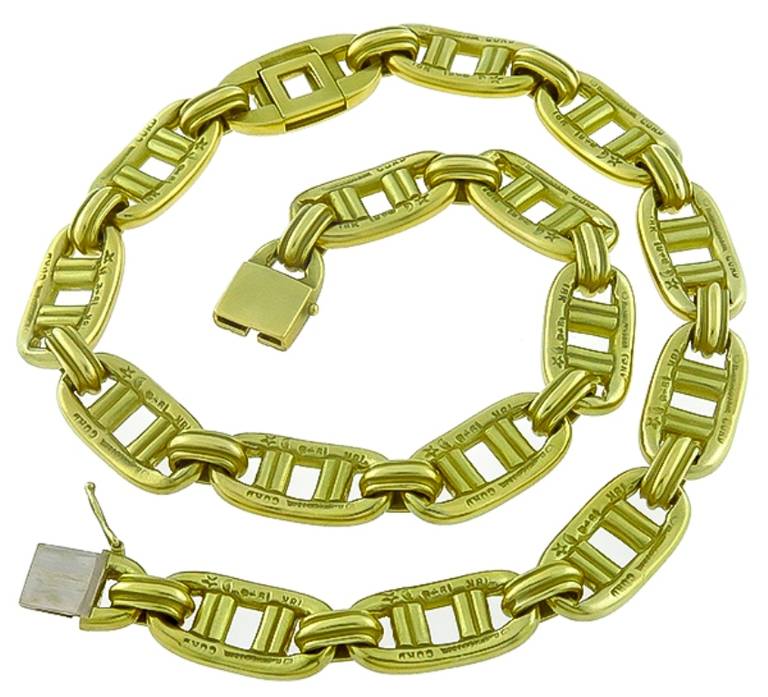 Women's Kieselstein-Cord Gold Link Necklace