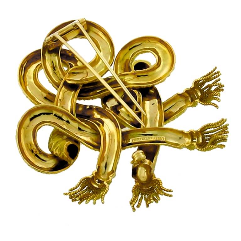 Women's Tiffany & Co. Gold Rope Tassel Pin