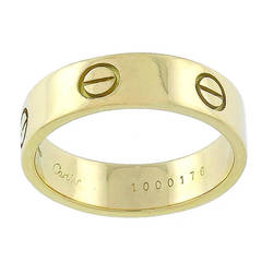 Vintage Cartier Love Gold Wedding Band