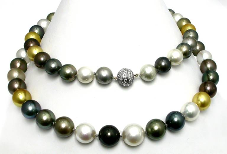 Women's Multi Color South Sea Pearl Necklace