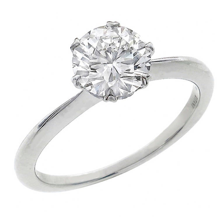 Ritani GIA Certified Diamond Engagement Ring For Sale