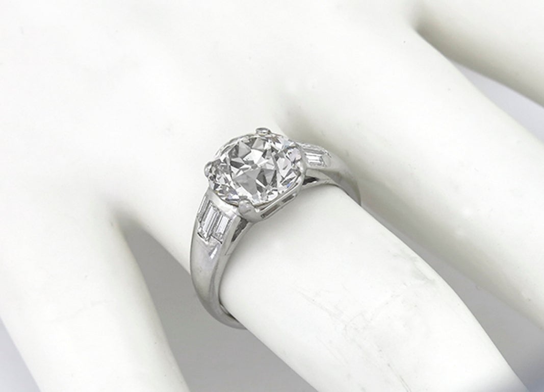 Women's 1960s 3.21ct. Diamond Engagement Ring