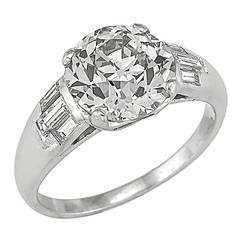 1960s 3.21ct. Diamond Engagement Ring