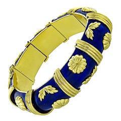 Tiffany & Co. Enamel Gold Bracelet