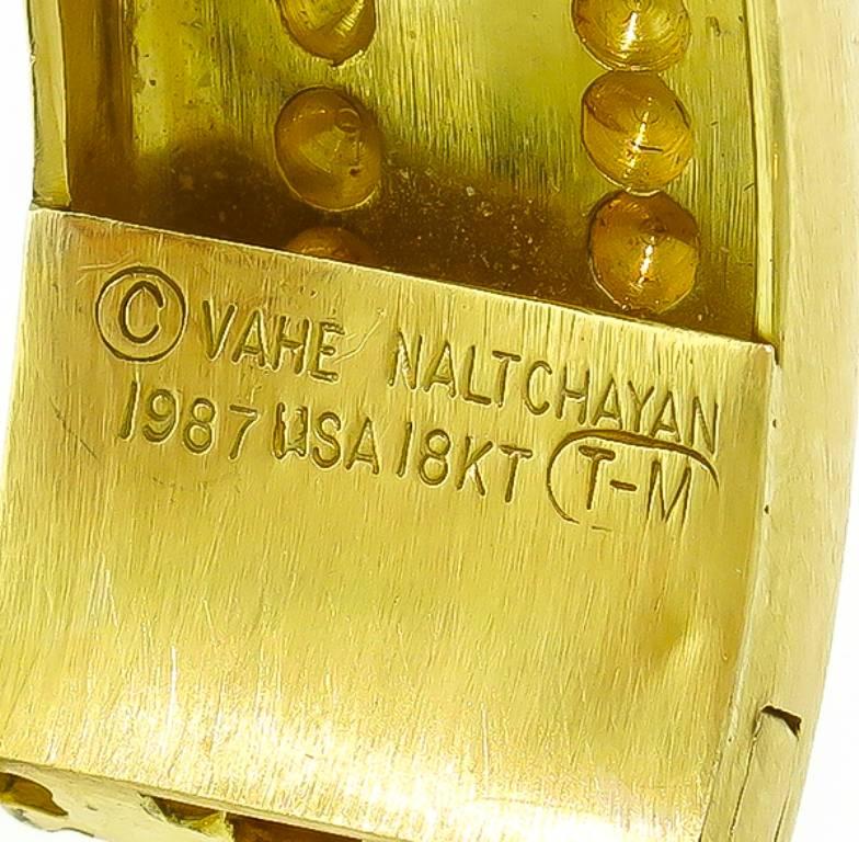 Vahe Naltchayan Diamond Gold Bangle Bracelet In New Condition In New York, NY
