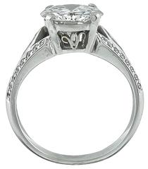 Stunning 2.29 Carat Diamond Platinum Engagement Ring