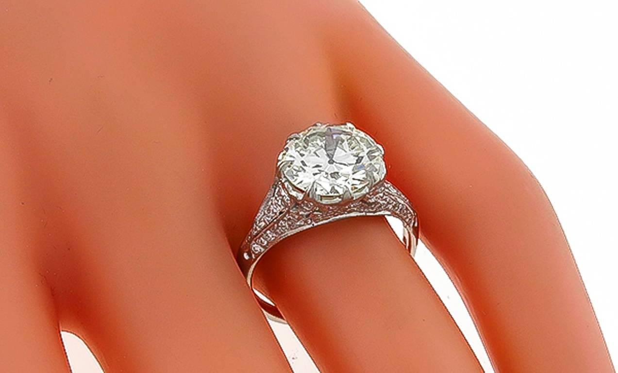 three carat diamond ring