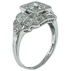 Enticing Diamond Platinum Engagement Ring