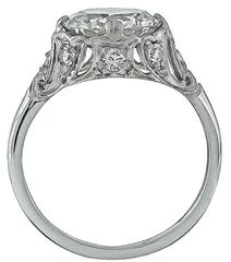 Stunning 2.27 Carat GIA Cert Diamond Platinum Engagement Ring