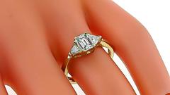 Amazing .69 Carat GIA Certified Emerald Cut Diamond Engagement Ring