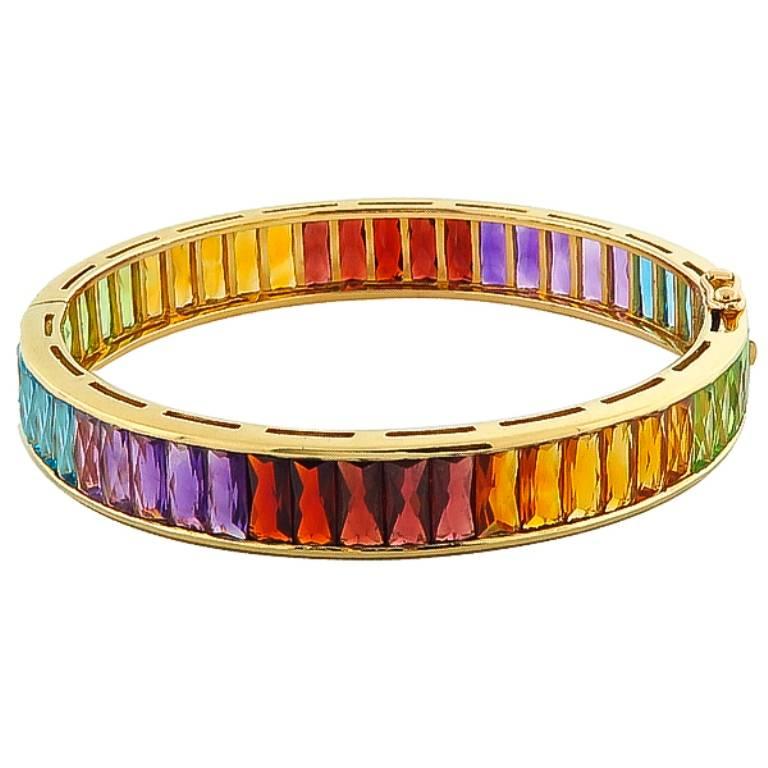 multicolor stone bangles