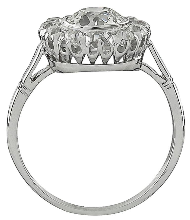 1.17 Carat Diamond Engagement Ring In Excellent Condition In New York, NY