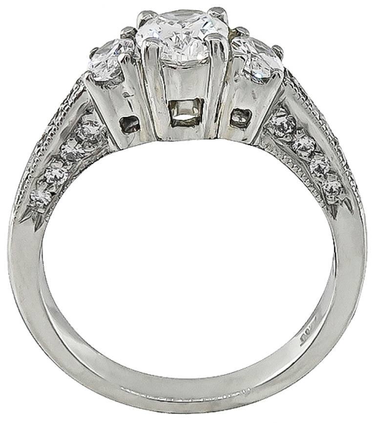 Remarquable bague de fiançailles en diamant de 1,00 carat certifié GIA Neuf - En vente à New York, NY