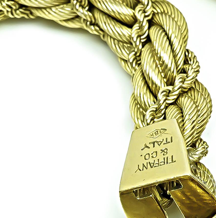 Donna Collana in corda d'oro Tiffany & Co. in vendita