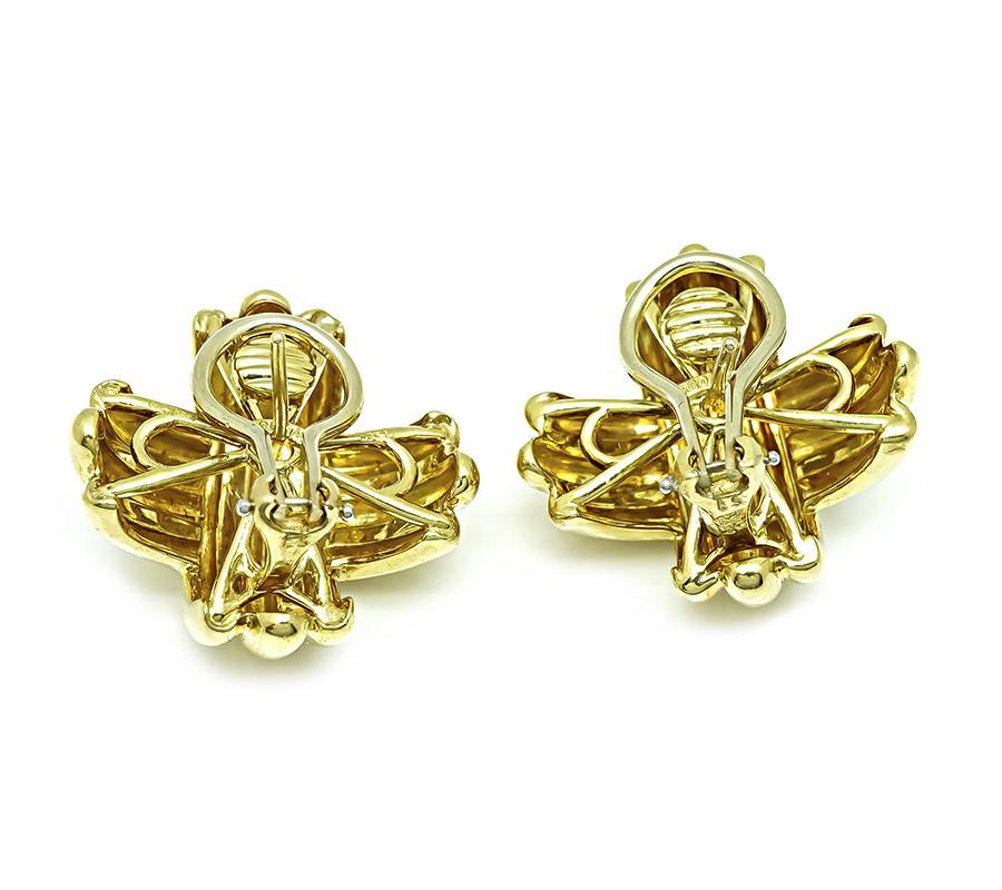 Orecchini in oro Tiffany & Co. In condizioni buone in vendita a New York, NY
