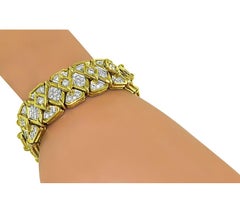 9.00ct Diamond 18k Yellow and White Gold Bracelet