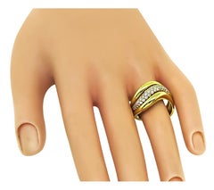 Kurt Wayne 18k Yellow Gold Sculptural Ring, 0.75ct Diamond, Size 8.25
