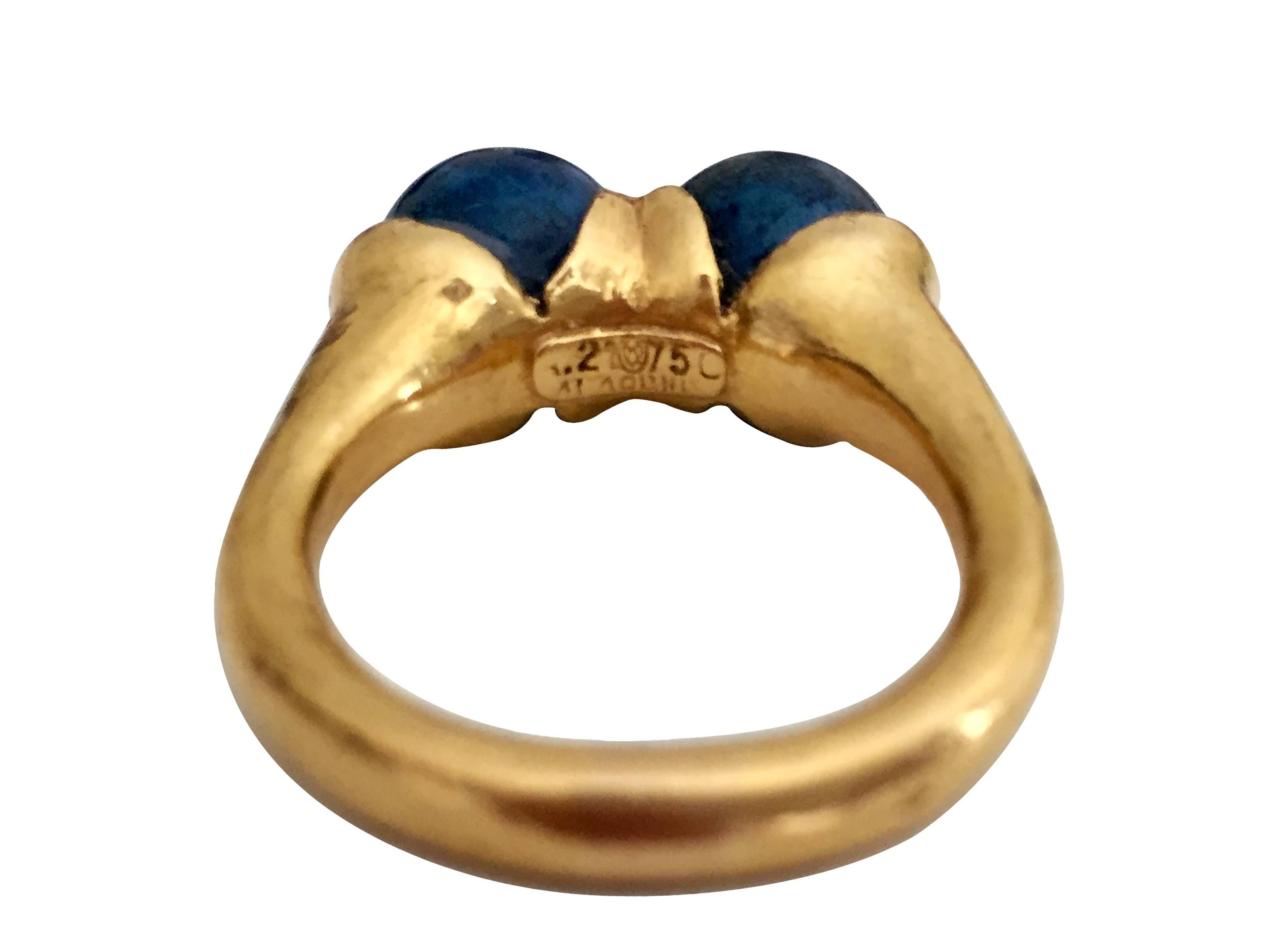 Classical Greek Ilias Lalaounis Sodalite Ring For Sale