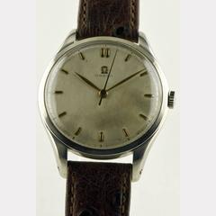 Oversized Omega Wristwatch from 1948 in Stainless Steel