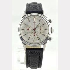 Rare Movado 3 Register Chronograph in Stainless Steel, 1950s