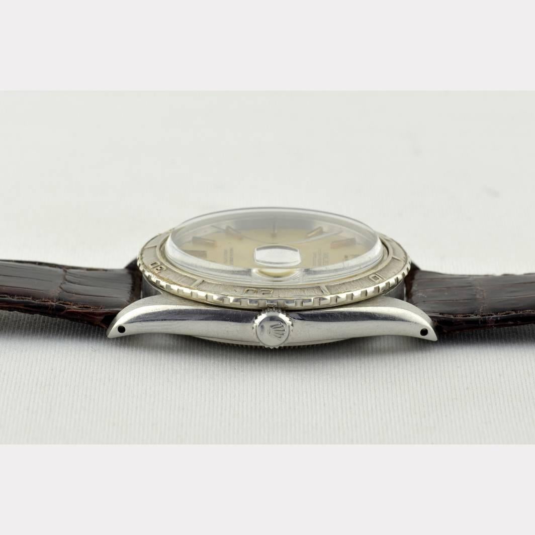 Rolex Stainless Steel Rare Thunderbird Chronometer Automatic Wristwatch Ref 1968 In Good Condition In Berlin, DE