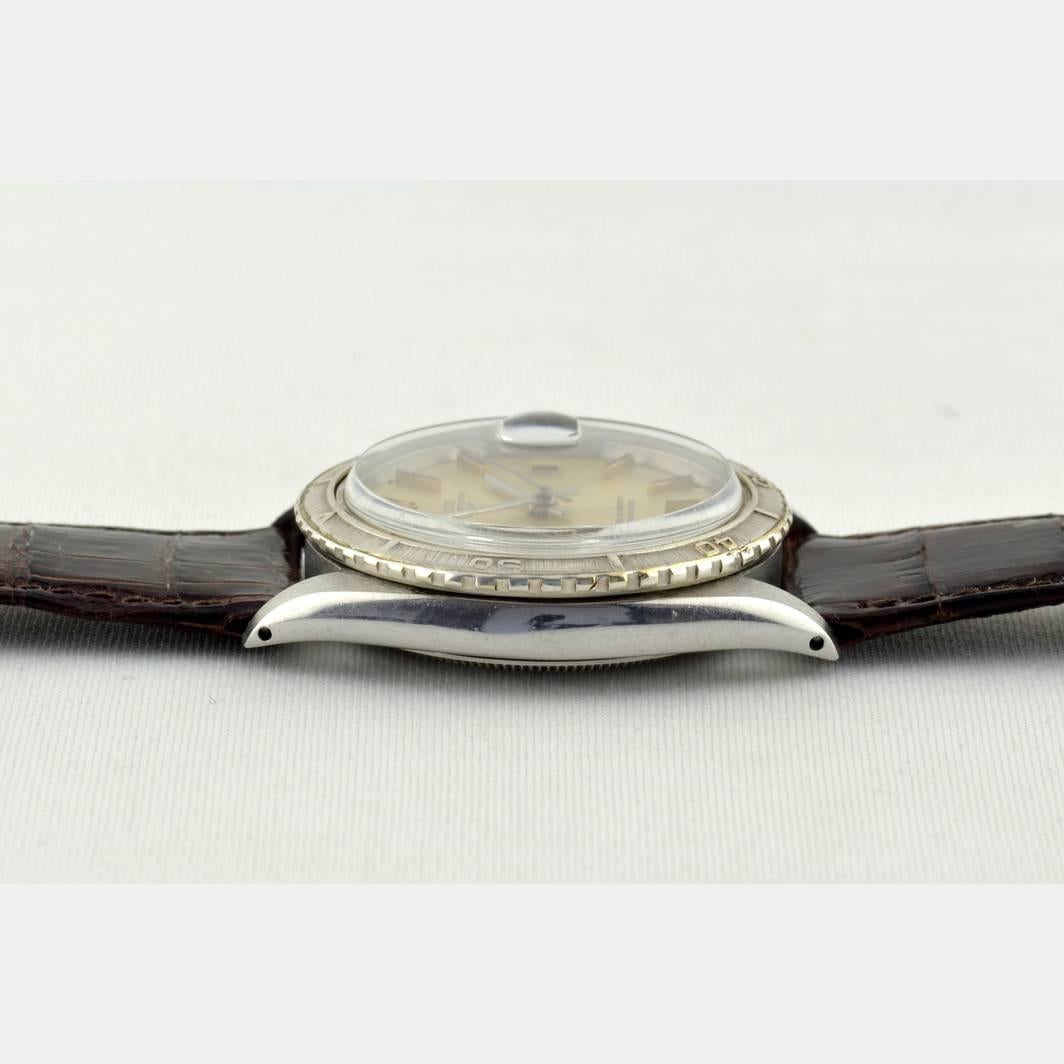 Women's or Men's Rolex Stainless Steel Rare Thunderbird Chronometer Automatic Wristwatch Ref 1968