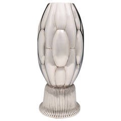 Vintage Modernist Silver Vase