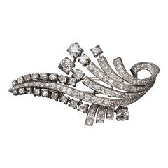 Diamond White Gold Brooch