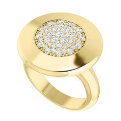 StyleRocks Diamond Raindrops Yellow Gold Ring