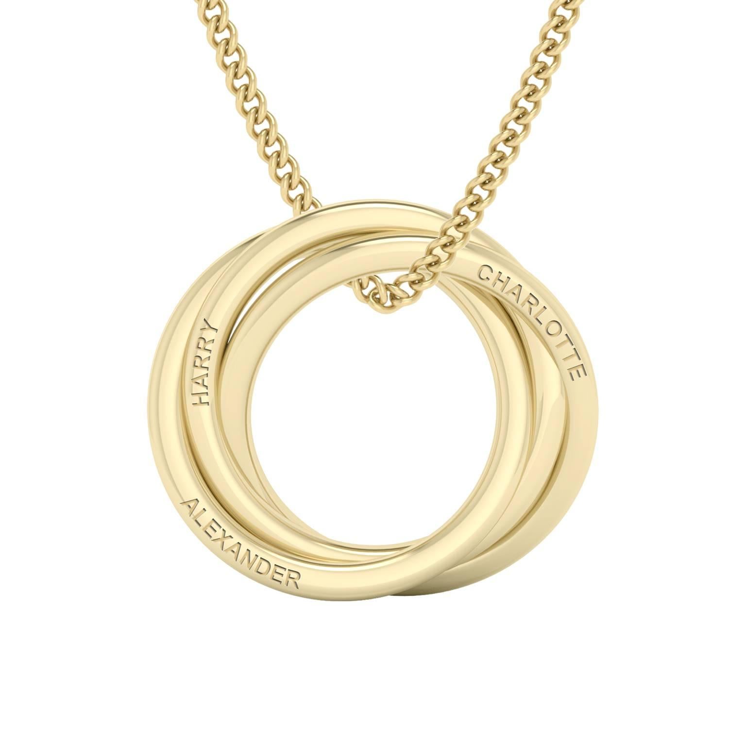 Women's StyleRocks Alexandra Gold Russian Ring Necklace For Sale