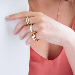 StyleRocks Diamond-Set Gold Russian Wedding Ring