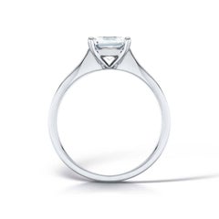 GIA Certified 2.01 Carat Princess Cut Solitaire Diamond Platinum Ring
