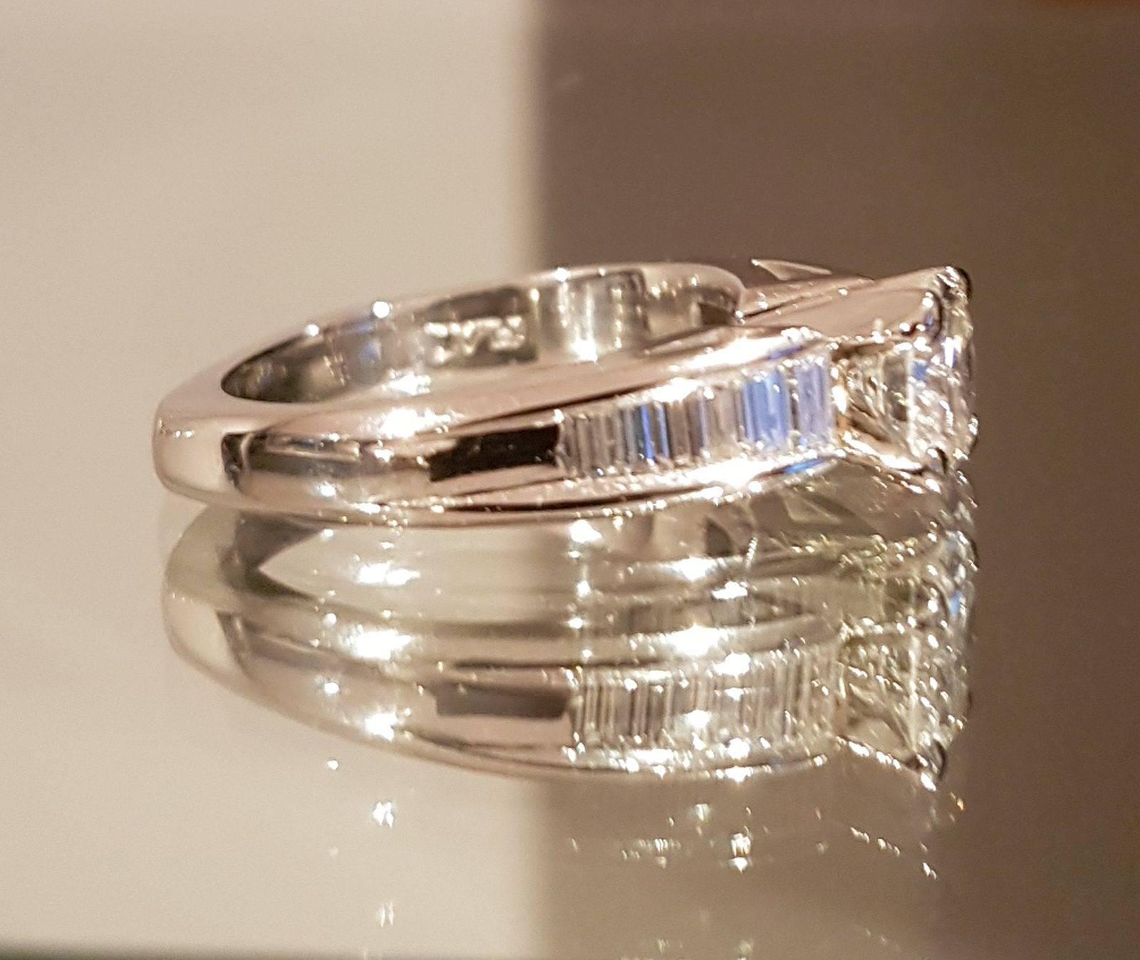 Women's or Men's Scott Kay Platinum Diamond Ring 1.6 Carat Total Weight For Sale