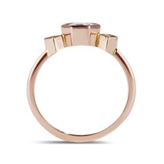 Cushla Whiting Geometric Lavender Sapphire and Diamond Engagement Ring