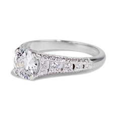 Cushla Whiting 'Esther' 1.11 Carat Old Cut Diamond Platinum Engagement Ring