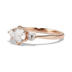 Cushla Whiting 'Chloe' Three Rose Cut Diamonds Engagement Ring