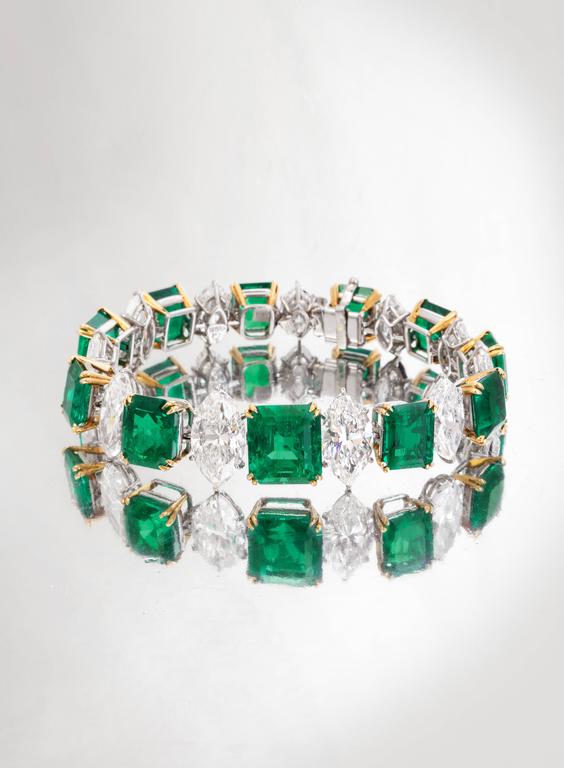 harry winston emerald bracelet
