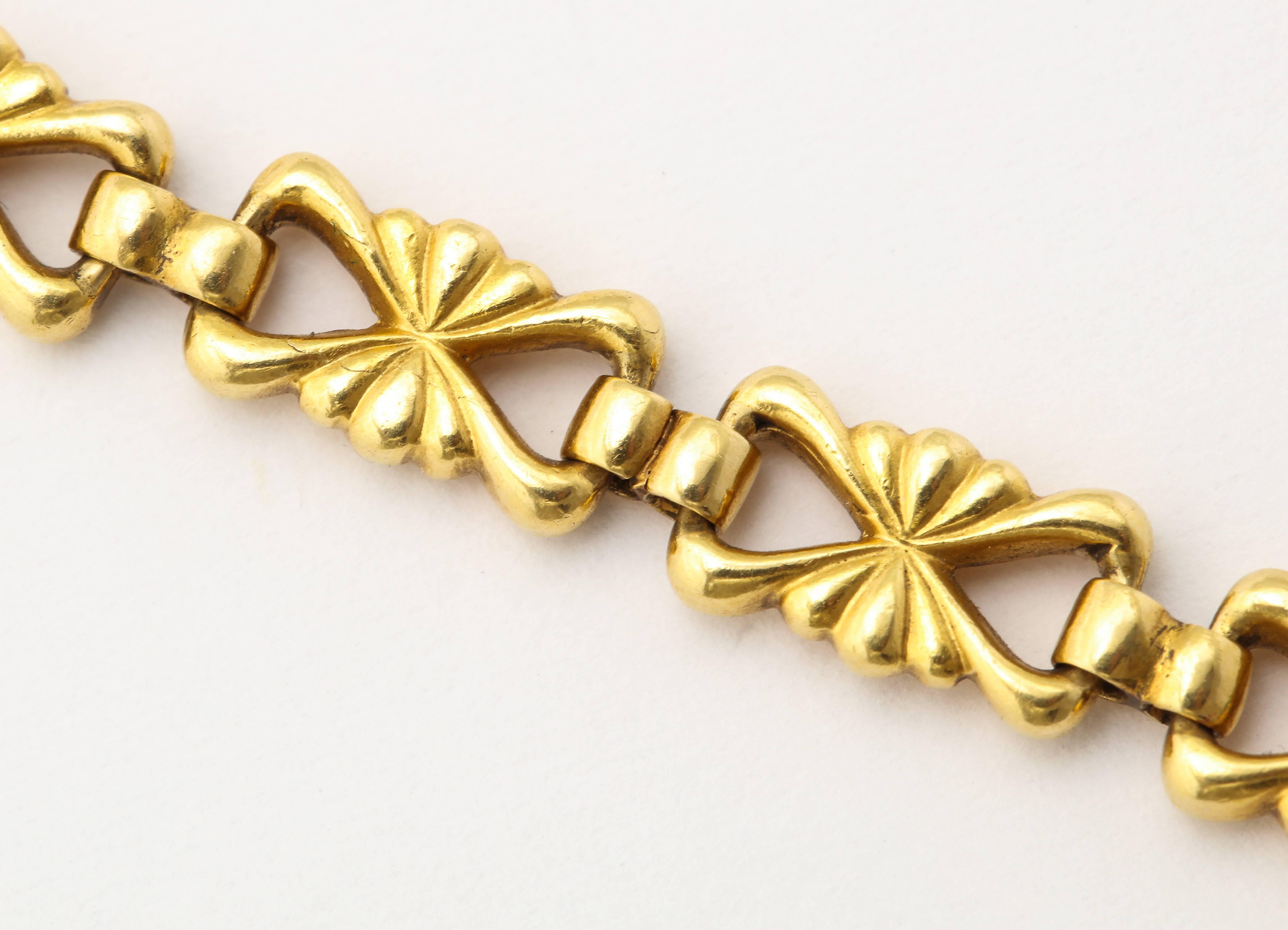 Women's or Men's Carlo Giuliano Cabochon Emerald Gold Bracelet