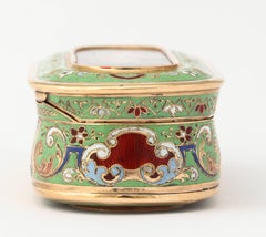 Antique Swiss Enamel Snuff Box