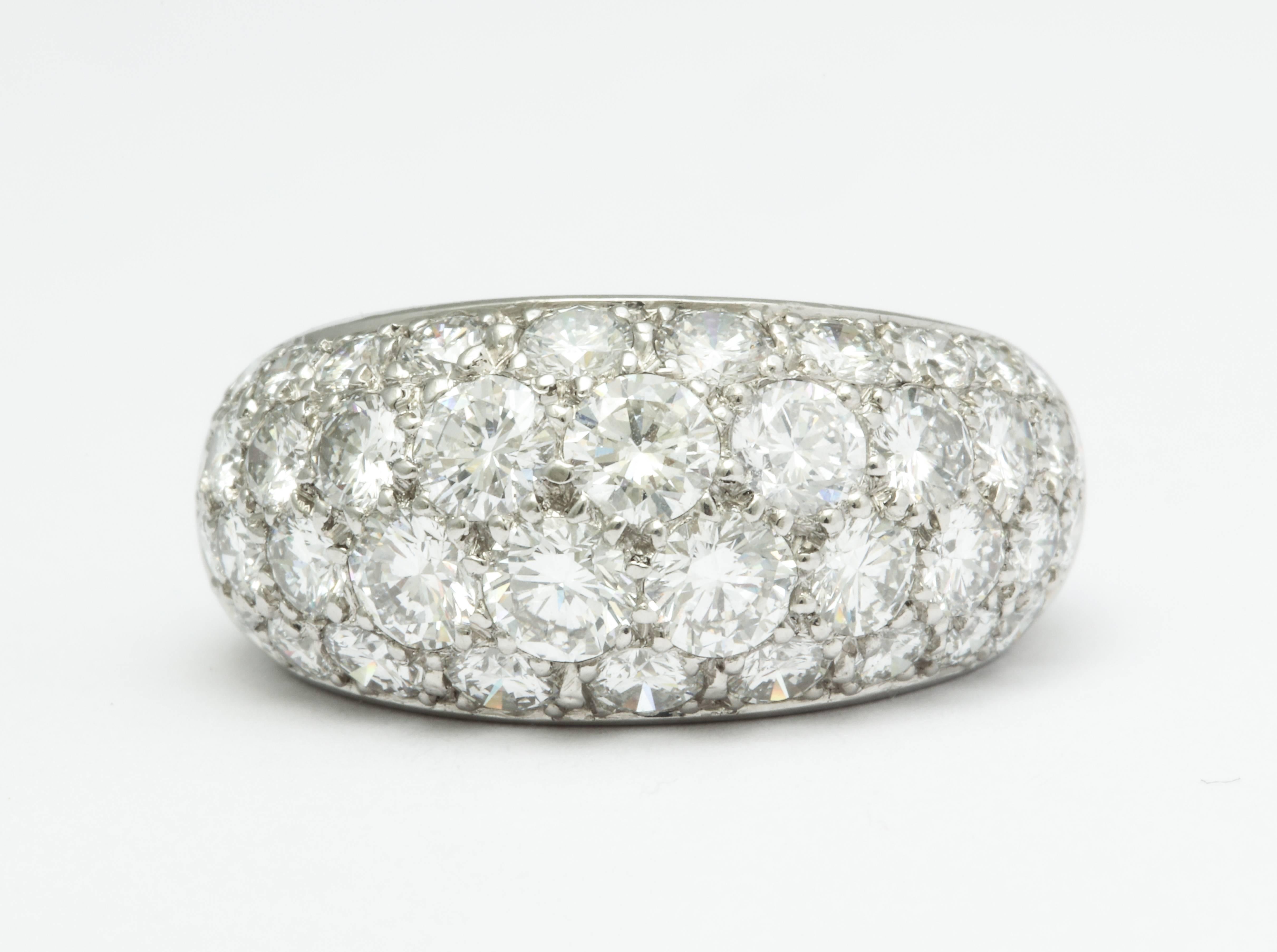 Van Cleef & Arpels New York Pave Diamond Platinum Chevalière Ring 4